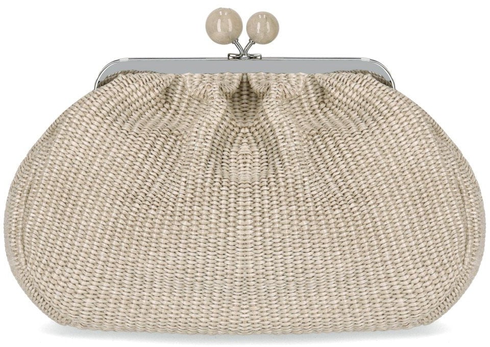 Max Mara MAX MARA WEEKEND PASTICCINO FORTUNA MEDIUM CLUTCH Beige