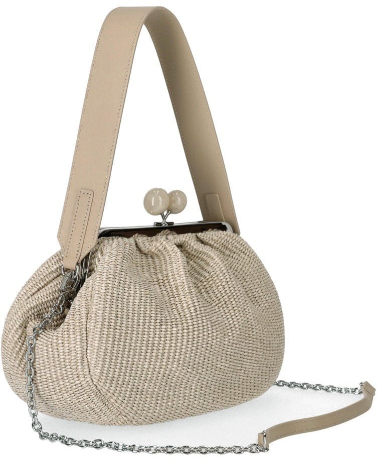 Max Mara MAX MARA WEEKEND PASTICCINO FORTUNA MEDIUM CLUTCH Beige