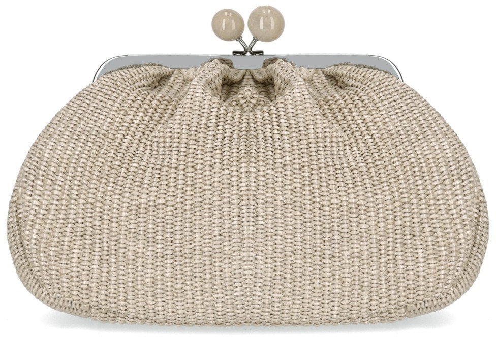 Max Mara MAX MARA WEEKEND PASTICCINO FORTUNA MEDIUM CLUTCH Beige