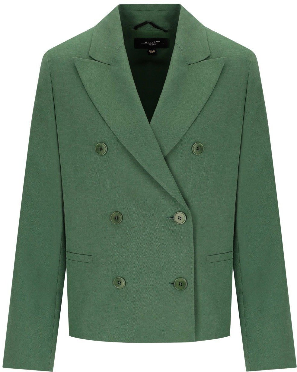 MAX MARA WEEKEND NEMBI DOUBLE-BREASTED BLAZER Groen