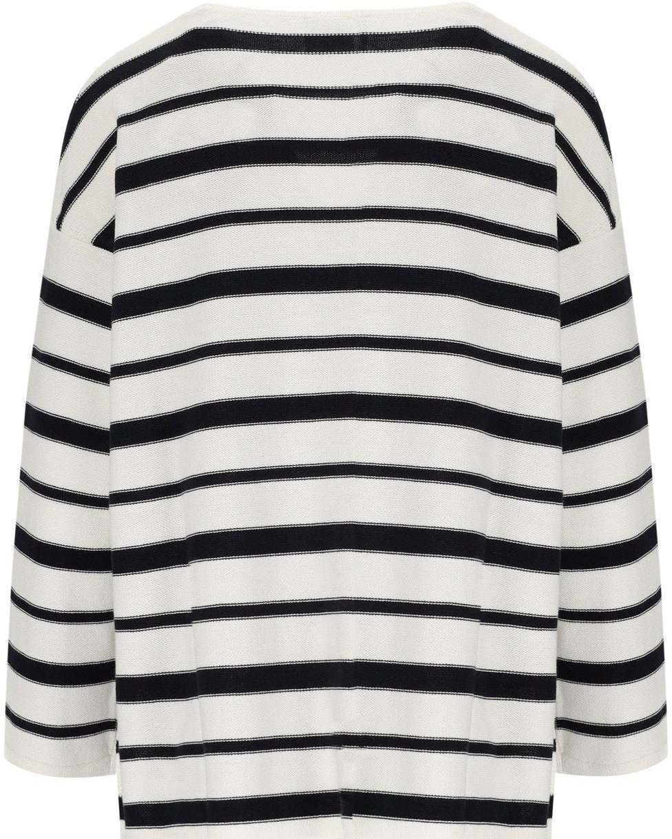 Max Mara MM MAX MARA LOCUSTA AND BLUE PULLOVER Wit