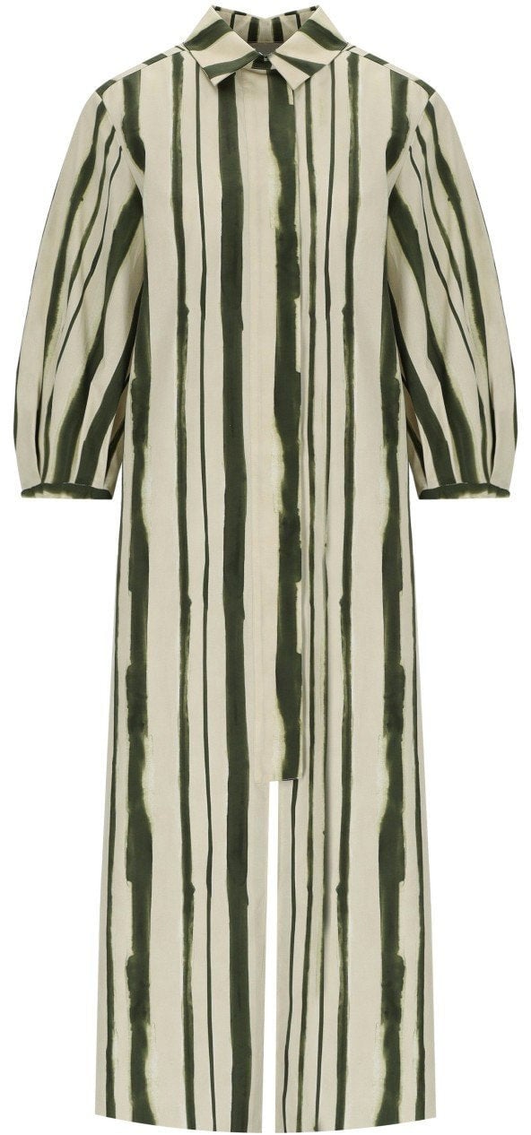 Max Mara MM MAX MARA FALDA CREAM SHIRT DRESS Groen