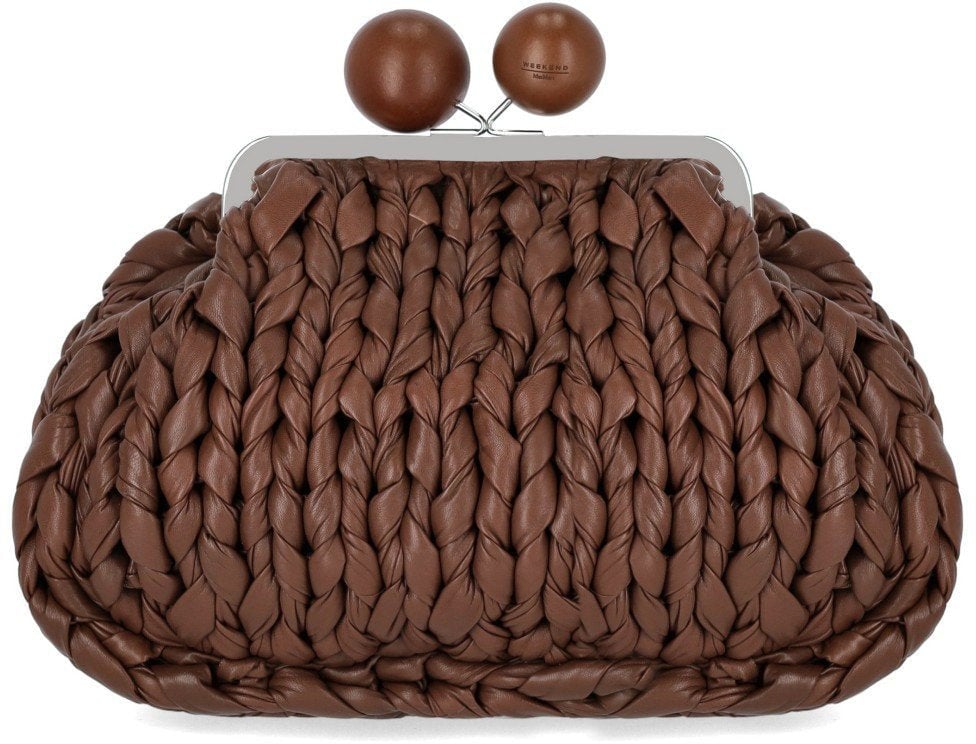 Max Mara MAX MARA WEEKEND PASTICCINO ALIBERO MEDIUM CLUTCH Bruin