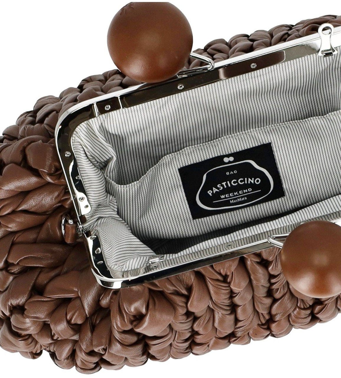 Max Mara MAX MARA WEEKEND PASTICCINO ALIBERO MEDIUM CLUTCH Bruin