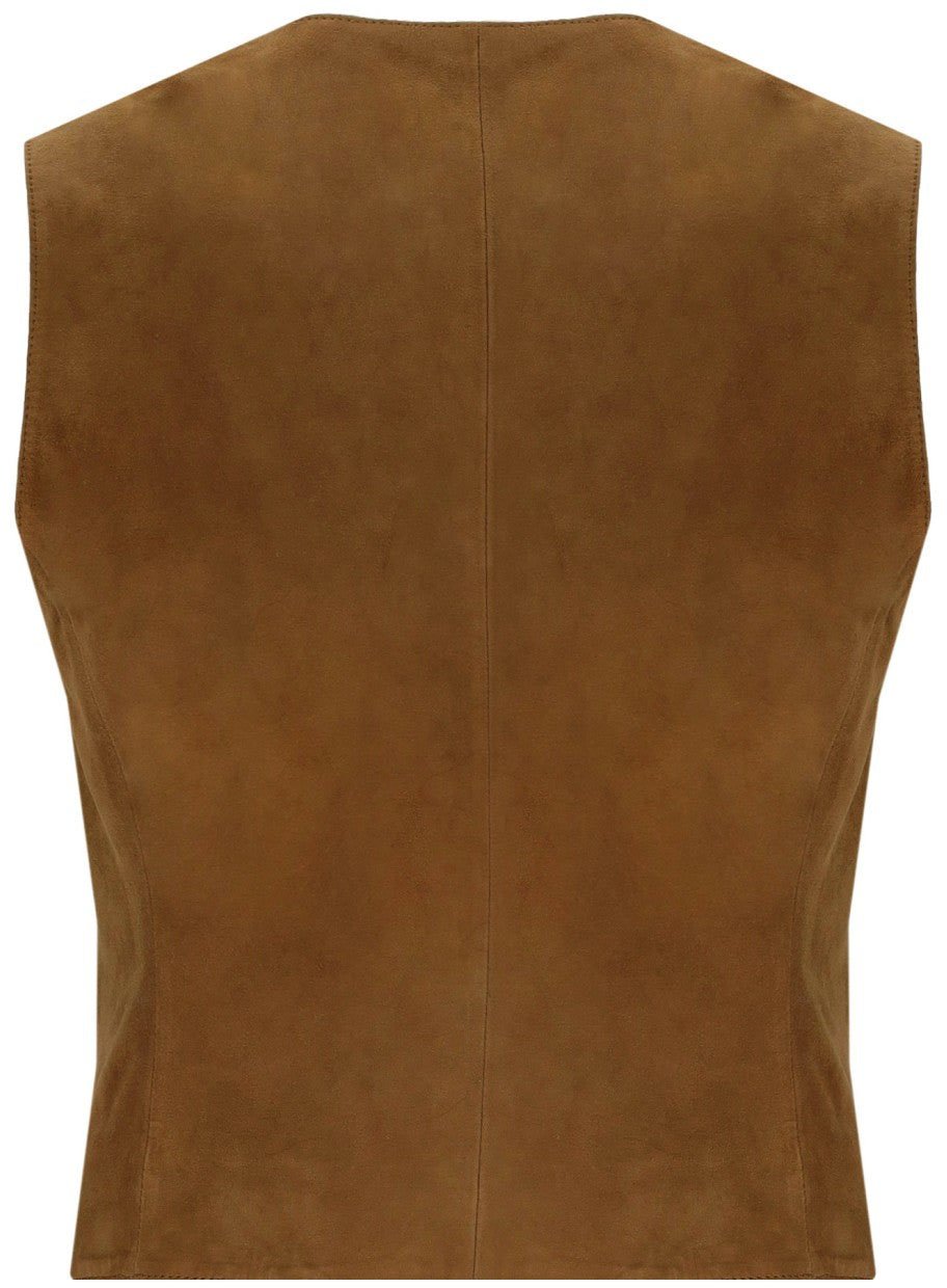 MAX MARA WEEKEND VETUSTA VEST Bruin
