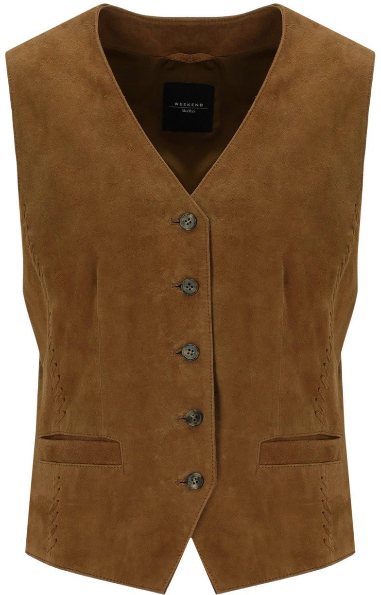 MAX MARA WEEKEND VETUSTA VEST Bruin