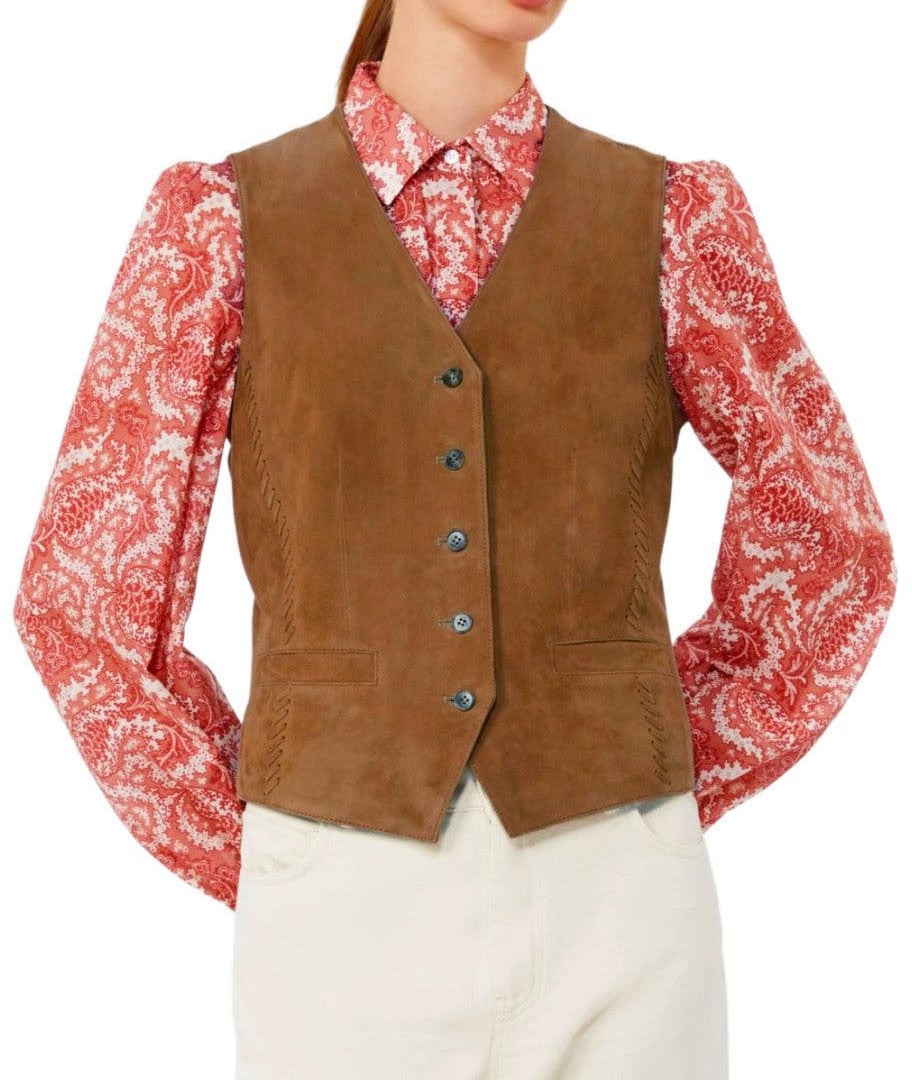 MAX MARA WEEKEND VETUSTA VEST Bruin