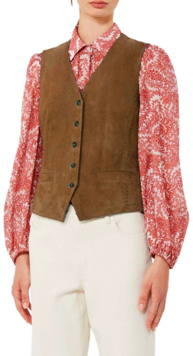 MAX MARA WEEKEND VETUSTA VEST Bruin