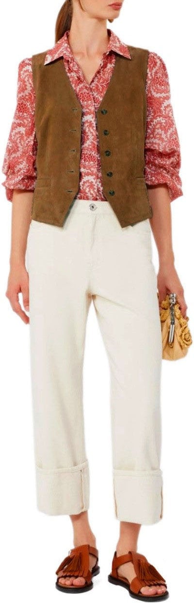 MAX MARA WEEKEND VETUSTA VEST Bruin