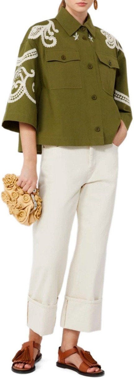 MAX MARA WEEKEND COMO SHIRT JACKET Groen