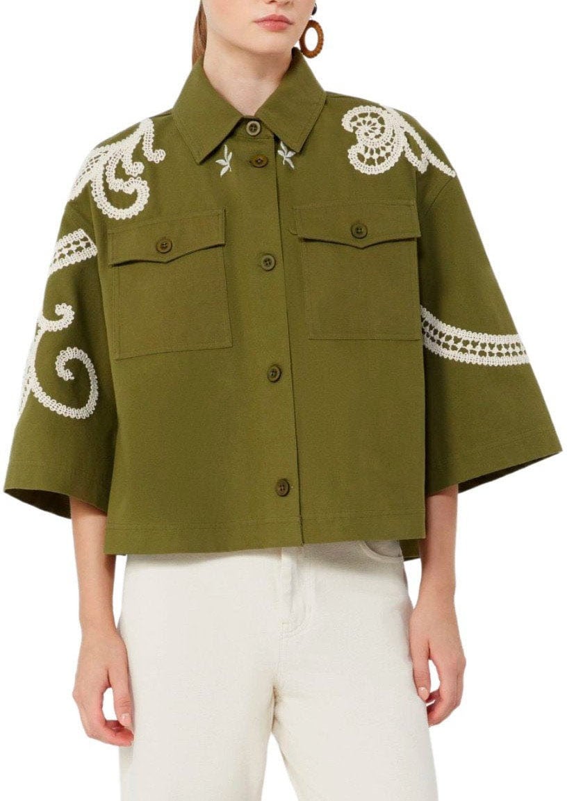 MAX MARA WEEKEND COMO SHIRT JACKET Groen