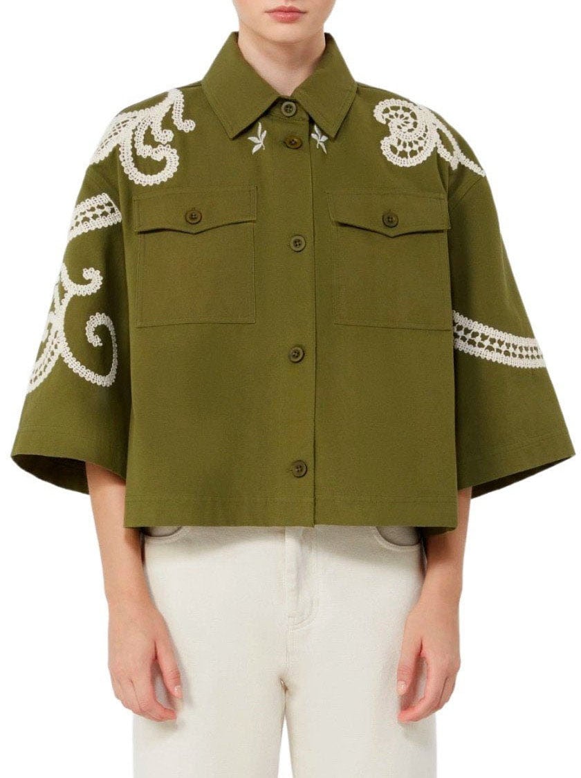 MAX MARA WEEKEND COMO SHIRT JACKET Groen