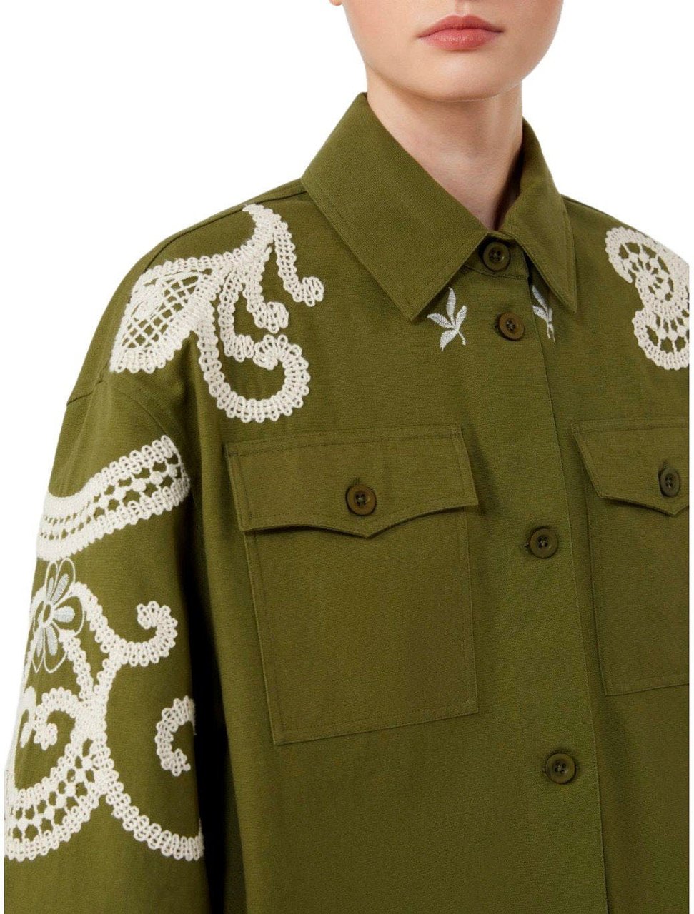 MAX MARA WEEKEND COMO SHIRT JACKET Groen