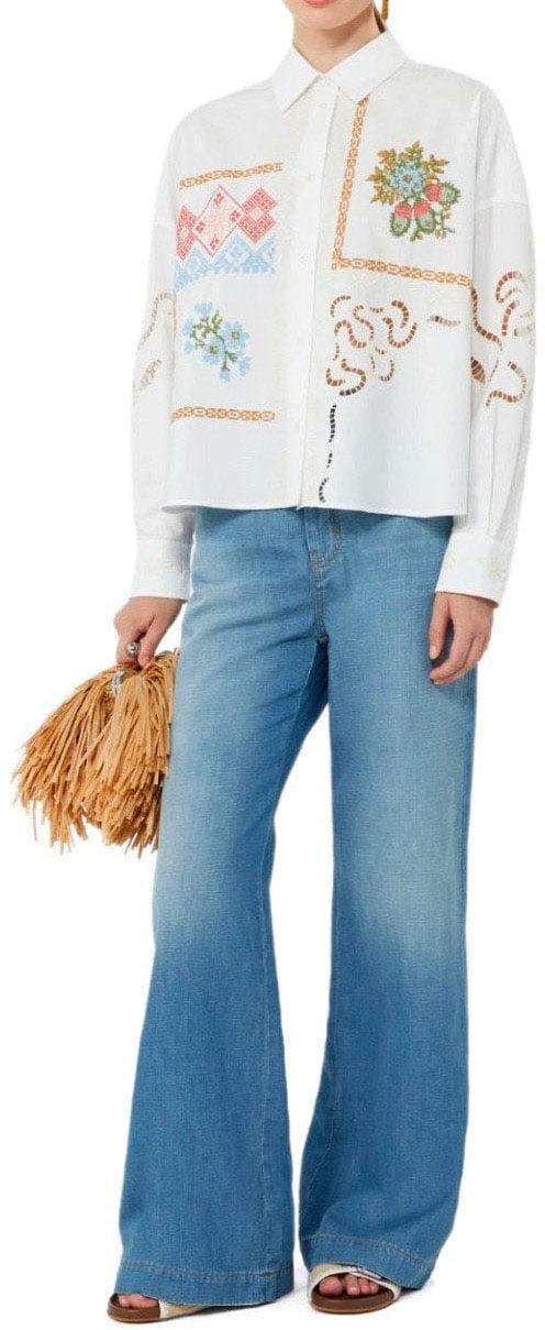 MAX MARA WEEKEND LATINO LIGHT BLUE JEANS Lichtblauw
