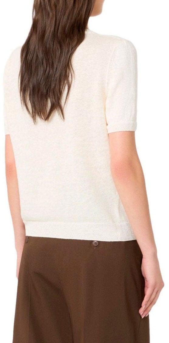 MAX MARA WEEKEND PANCONE ECRU TOP Wit