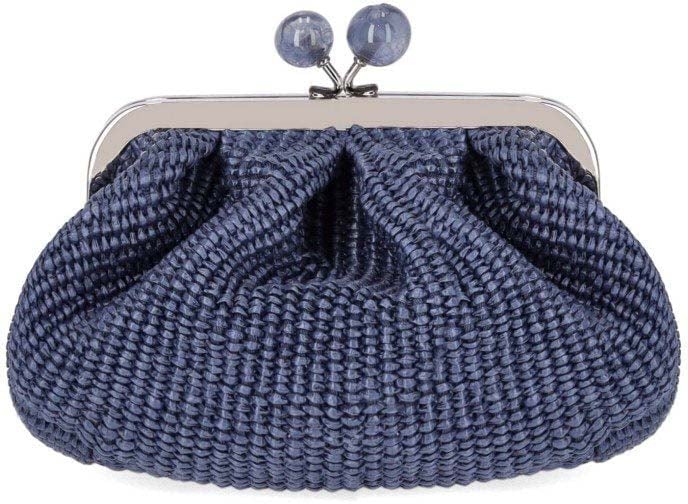 Max Mara MAX MARA WEEKEND PASTICCINO PALMAS SMALL CLUTCH Blauw