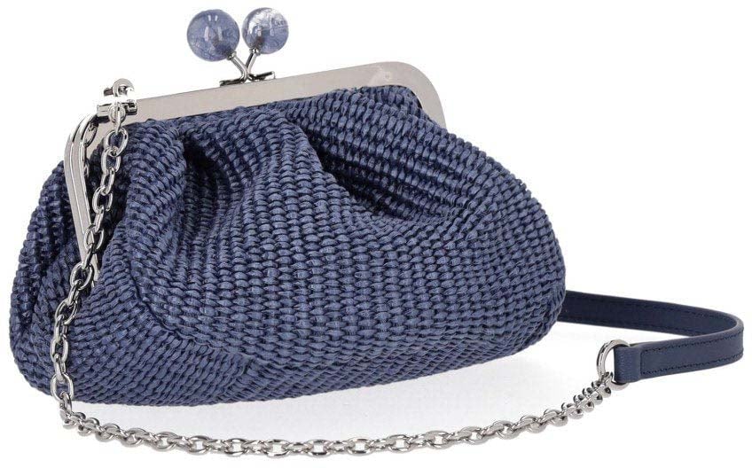 Max Mara MAX MARA WEEKEND PASTICCINO PALMAS SMALL CLUTCH Blauw