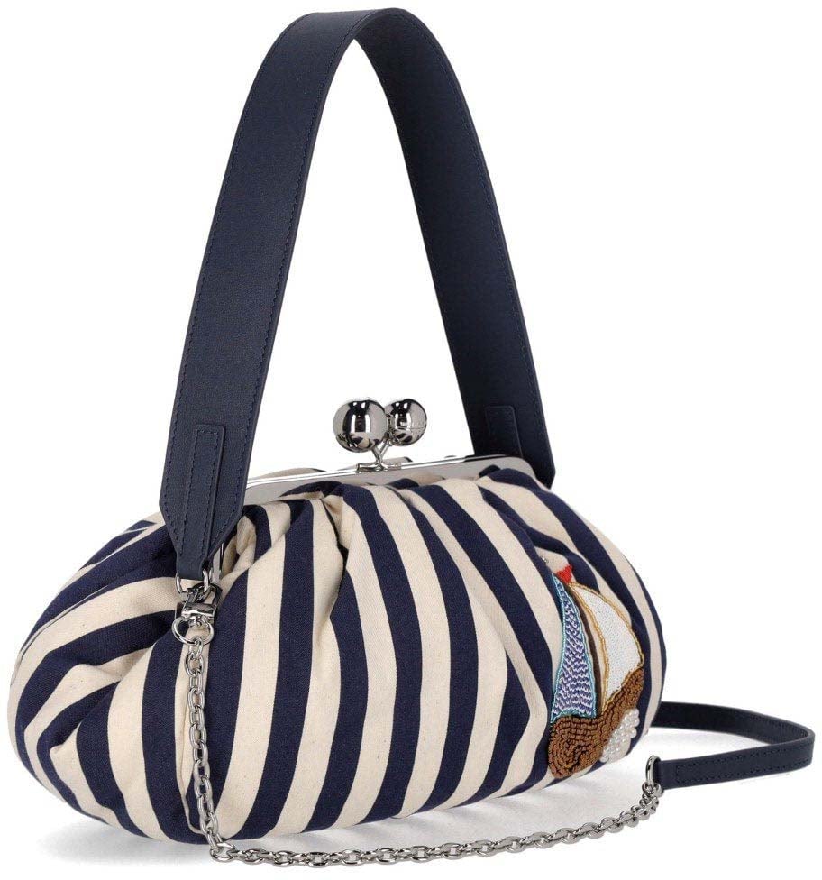 Max Mara MAX MARA WEEKEND PASTICCINO GERUSIA MEDIUM CLUTCH Blauw