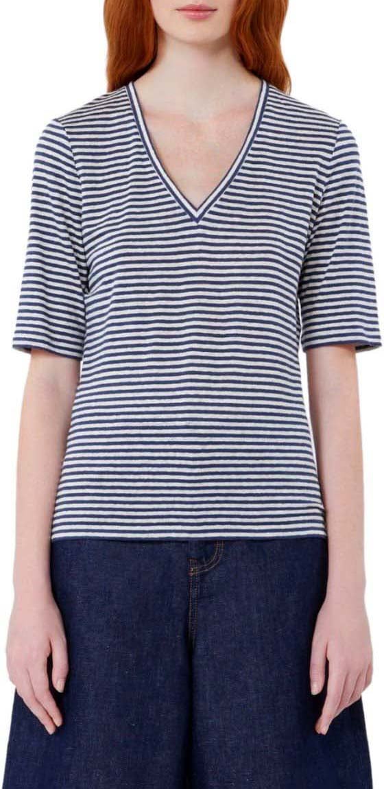 MAX MARA WEEKEND OPZIONE STRIPED T-SHIRT Blauw