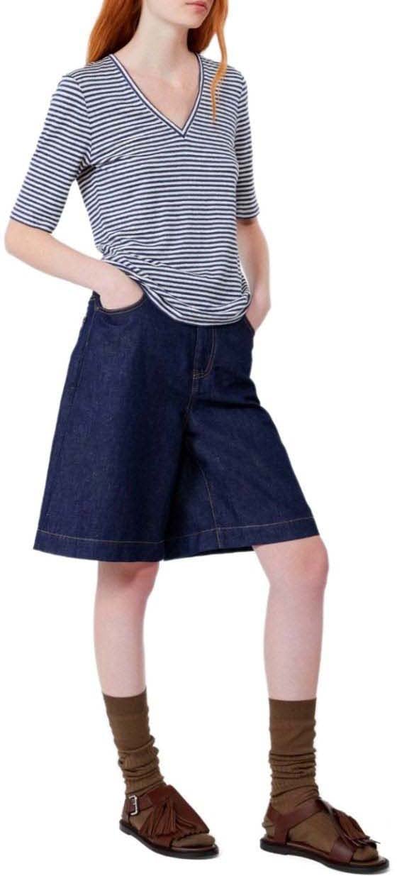 MAX MARA WEEKEND OPZIONE STRIPED T-SHIRT Blauw