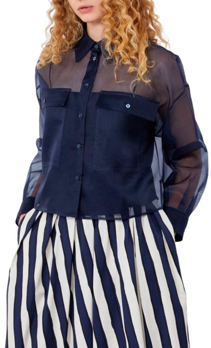 MAX MARA WEEKEND COLOMBA SHIRT Blauw