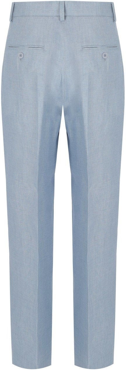 MAX MARA WEEKEND MALIZIA LIGHT BLUE PANTS Lichtblauw