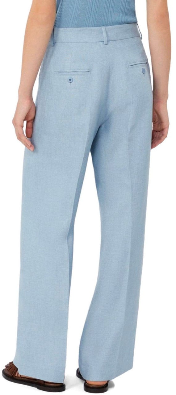 MAX MARA WEEKEND MALIZIA LIGHT BLUE PANTS Lichtblauw