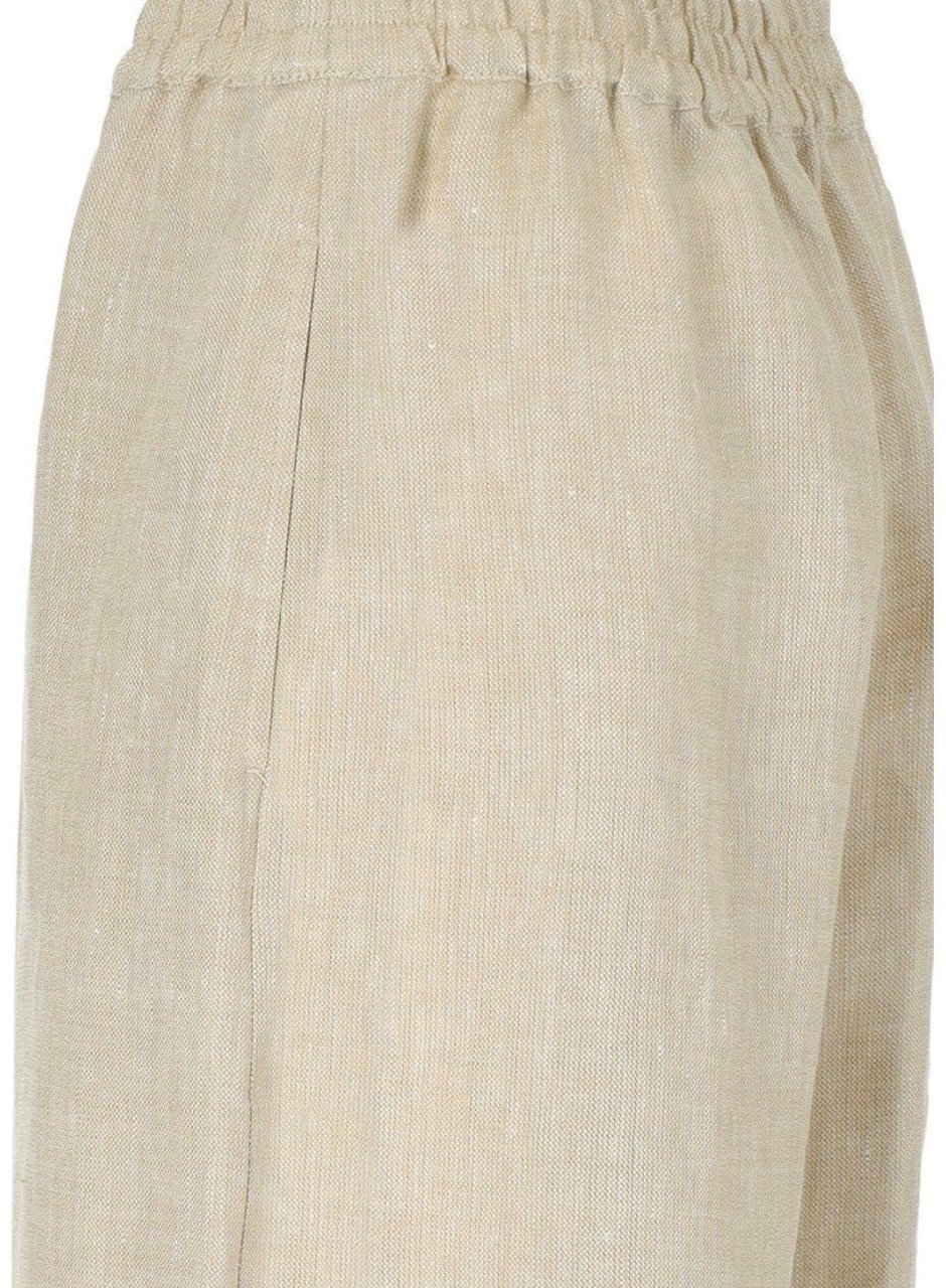 MAX MARA WEEKEND FELINO ECRU PANTS Beige
