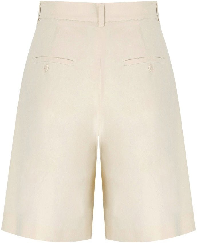 Max Mara MAX MARA WEEKEND ECUBA ECRU' BERMUDA SHORTS Wit