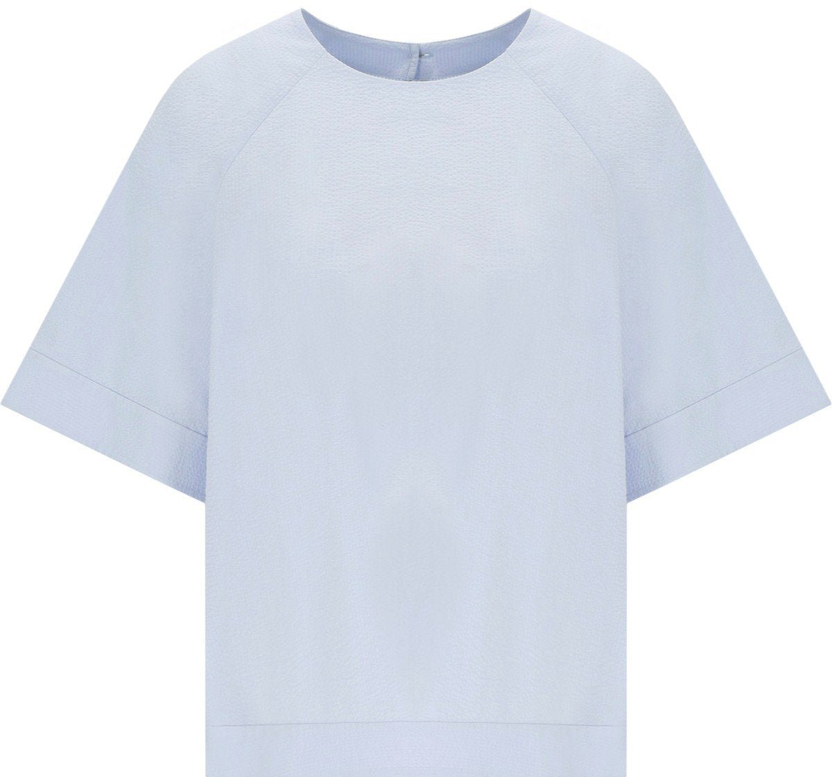 Max Mara MM MAX MARA RIDENTE LIGHT BLUE BLOUSE Lichtblauw