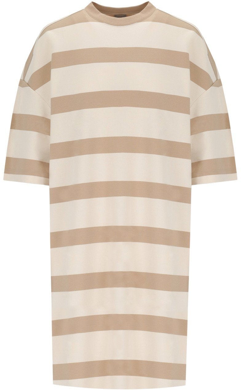 Max Mara MM MAX MARA MELA STRIPED DRESS Beige