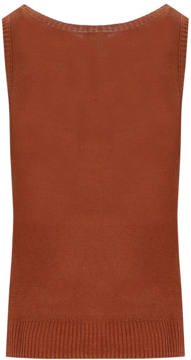 Max Mara MM MAX MARA BRAVA RUST RED TOP Oranje