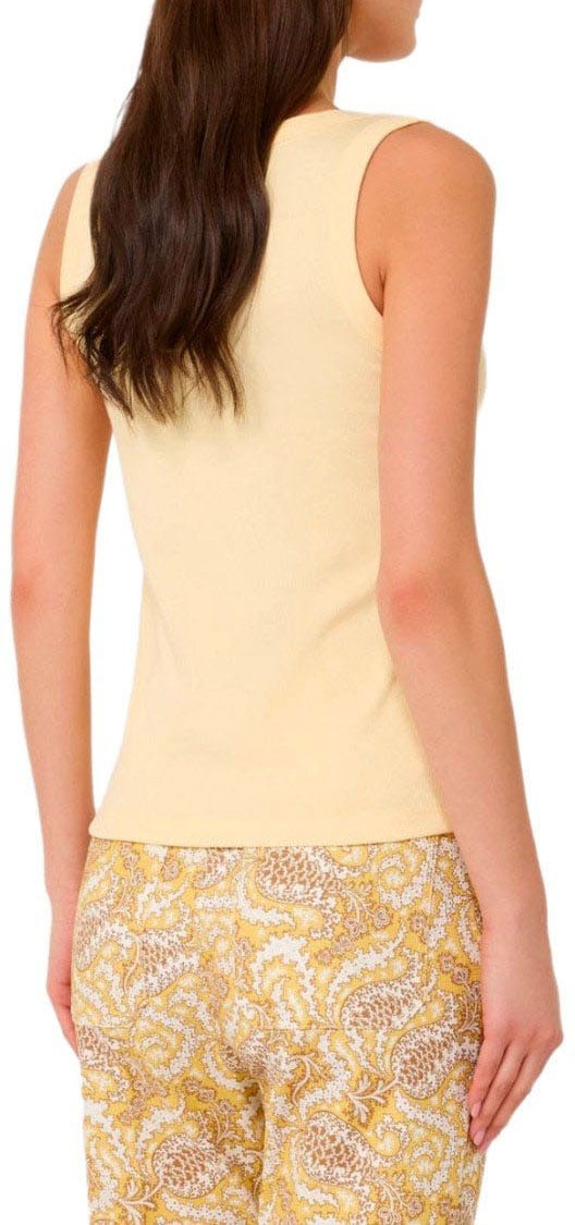 MAX MARA WEEKEND MULTIC RIBBED TOP Geel
