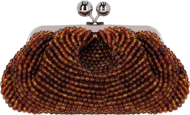 MAX MARA WEEKEND PASTICCINO ESCHIMO SMALL CLUTCH Bruin