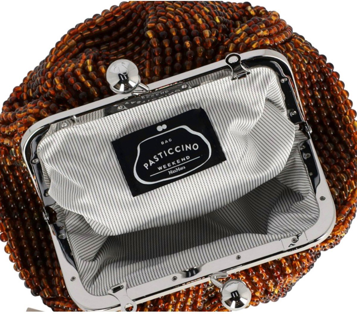 MAX MARA WEEKEND PASTICCINO ESCHIMO SMALL CLUTCH Bruin