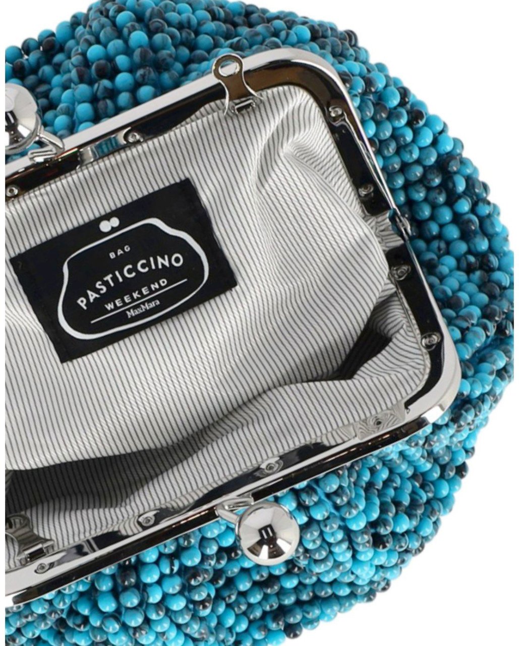 MAX MARA WEEKEND PASTICCINO ESCHIMO SMALL LIGHT BLUE CLUTCH Lichtblauw