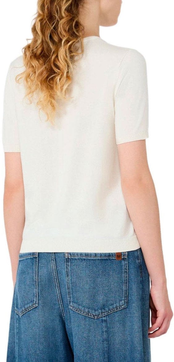 MAX MARA WEEKEND AGRO ECRU TOP Wit