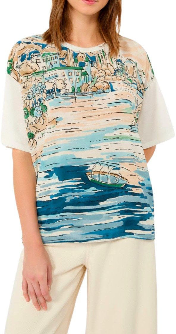 MAX MARA WEEKEND TERZO LIGHT BLUE T-SHIRT Lichtblauw