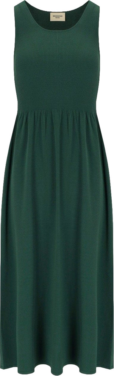 MAX MARA WEEKEND CALIBRI KNITTED DRESS Groen