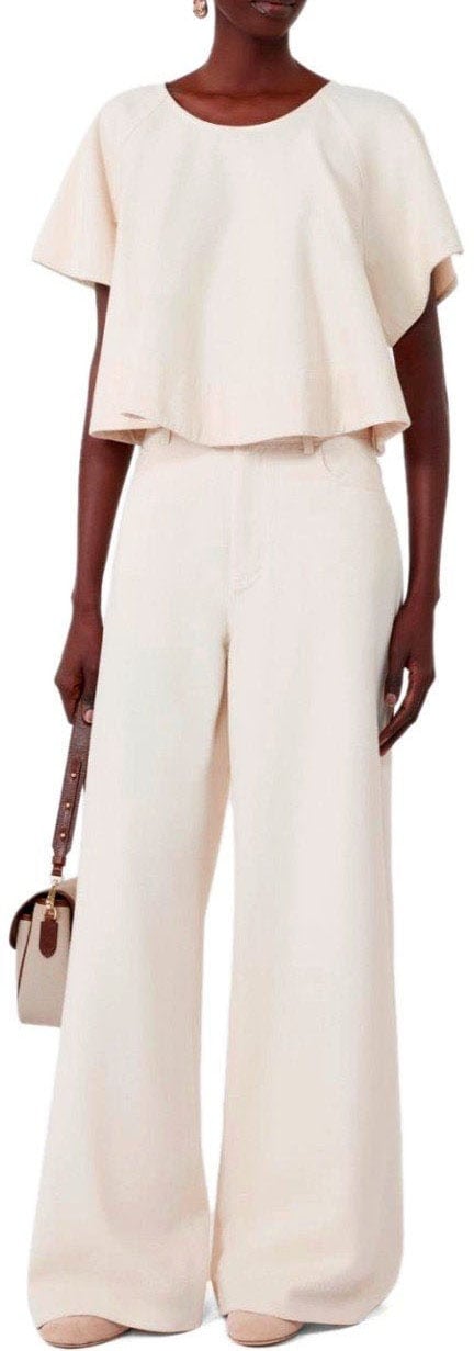 MAX MARA WEEKEND CANNETI ECRU JEANS Wit