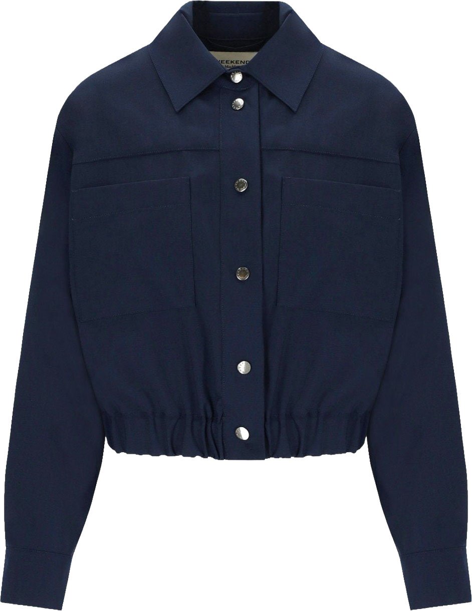 MAX MARA WEEKEND DECANO SHIRT JACKET Blauw
