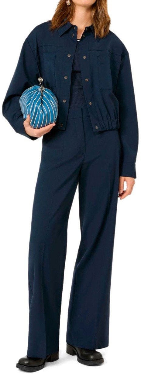 MAX MARA WEEKEND DECANO SHIRT JACKET Blauw