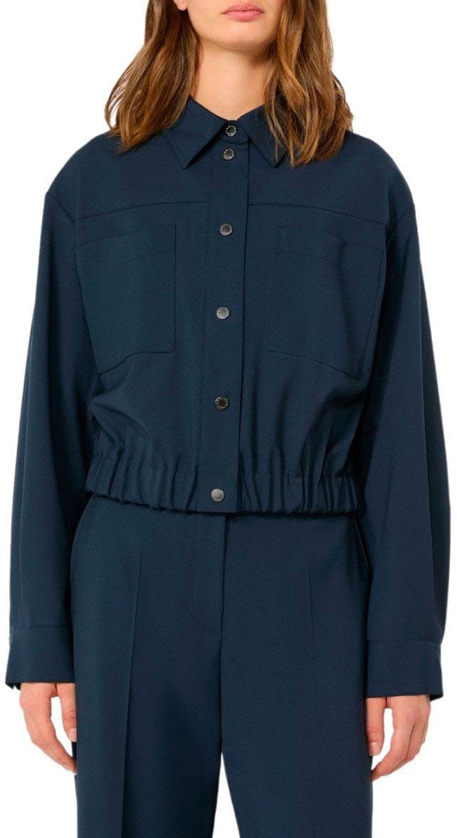 MAX MARA WEEKEND DECANO SHIRT JACKET Blauw