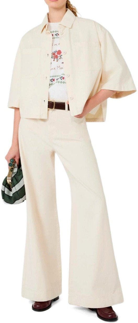 MAX MARA WEEKEND TERRA BEIGE SHIRT JACKET Wit