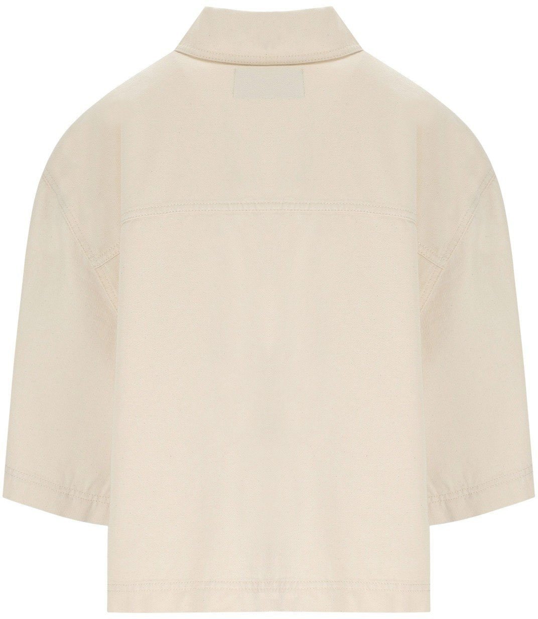 MAX MARA WEEKEND TERRA BEIGE SHIRT JACKET Wit