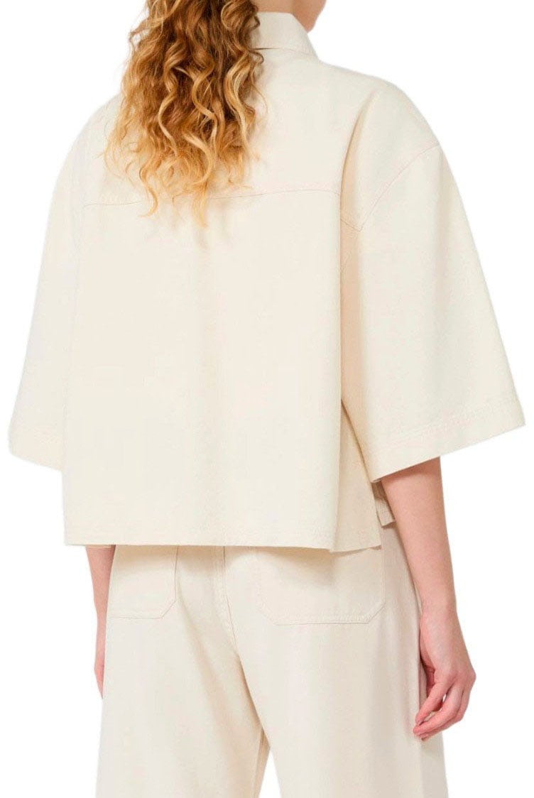 MAX MARA WEEKEND TERRA BEIGE SHIRT JACKET Wit