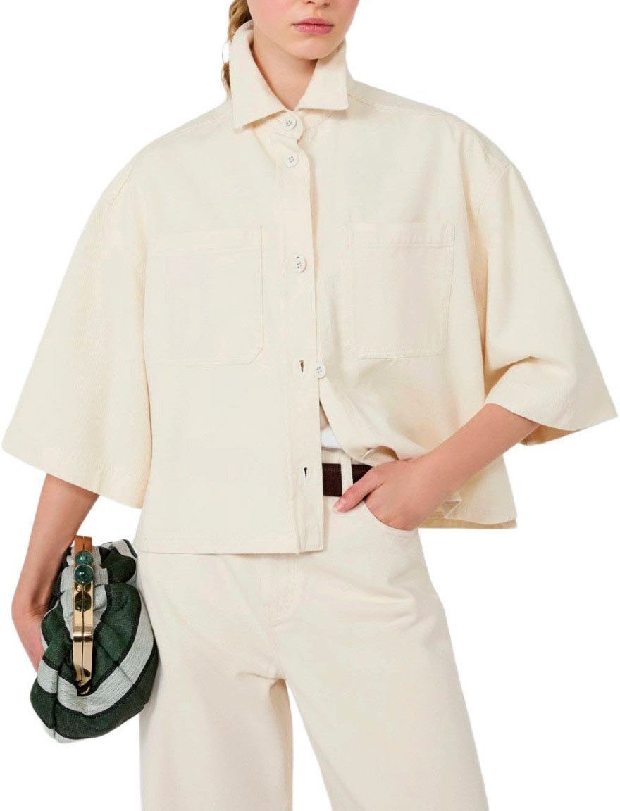 MAX MARA WEEKEND TERRA BEIGE SHIRT JACKET Wit