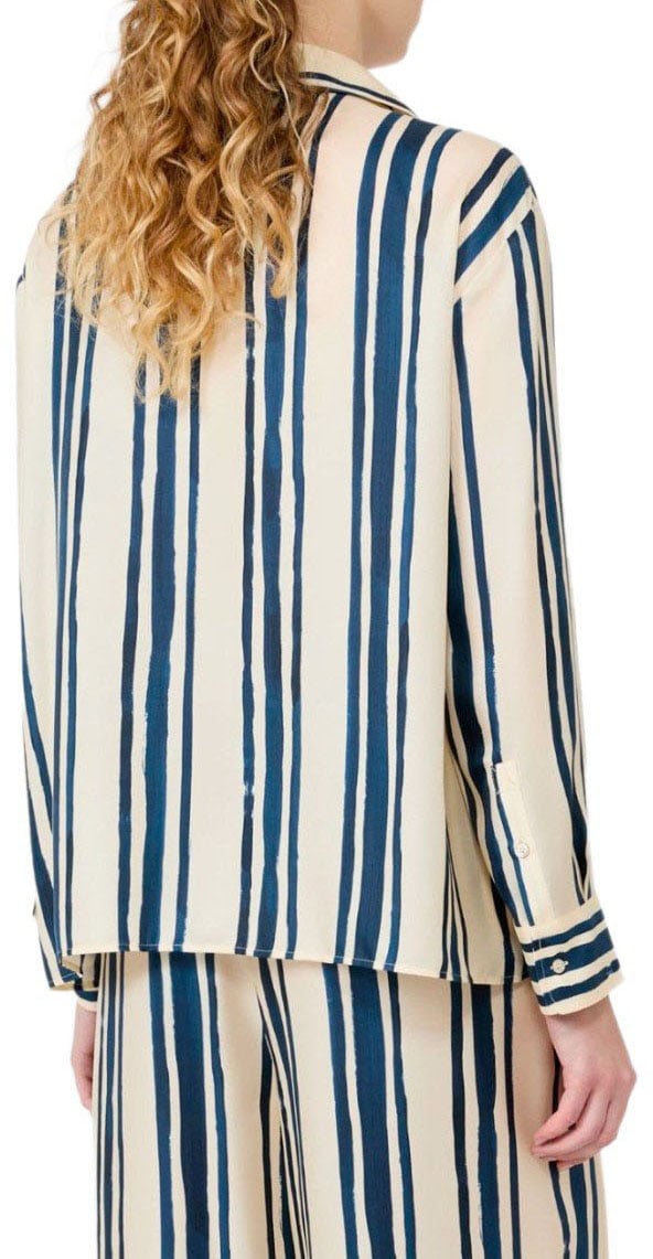 MAX MARA WEEKEND CORONA STRIPED BLUE AND SHIRT Wit