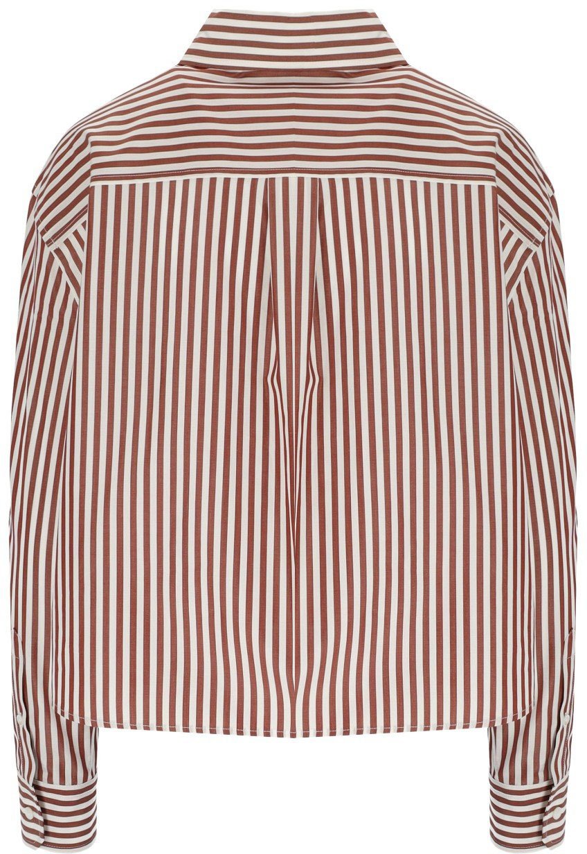 MAX MARA WEEKEND PANETTO WHITE AND STRIPED SHIRT Bruin