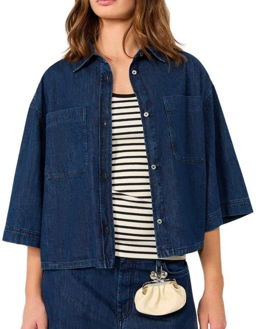 MAX MARA WEEKEND ZANNATA DENIM SHIRT Blauw